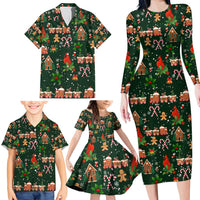 Love Cardinal Xmas Christmas Family Matching Long Sleeve Bodycon Dress and Hawaiian Shirt Xmas Holiday Patterns - Wonder Print Shop