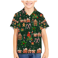 Love Cardinal Xmas Christmas Family Matching Mermaid Dress and Hawaiian Shirt Xmas Holiday Patterns - Wonder Print Shop