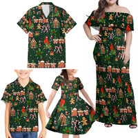 Love Cardinal Xmas Christmas Family Matching Off Shoulder Maxi Dress and Hawaiian Shirt Xmas Holiday Patterns - Wonder Print Shop