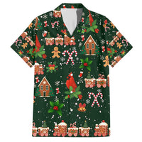 Love Cardinal Xmas Christmas Family Matching Short Sleeve Bodycon Dress and Hawaiian Shirt Xmas Holiday Patterns - Wonder Print Shop