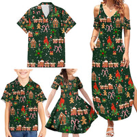 Love Cardinal Xmas Christmas Family Matching Summer Maxi Dress and Hawaiian Shirt Xmas Holiday Patterns - Wonder Print Shop