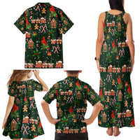 Love Cardinal Xmas Christmas Family Matching Tank Maxi Dress and Hawaiian Shirt Xmas Holiday Patterns - Wonder Print Shop