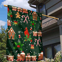 Love Cardinal Xmas Christmas Garden Flag Xmas Holiday Patterns - Wonder Print Shop