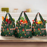 Love Cardinal Xmas Christmas Grocery Bag Xmas Holiday Patterns - Wonder Print Shop