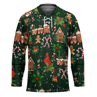 Love Cardinal Xmas Christmas Hockey Jersey Xmas Holiday Patterns - Wonder Print Shop