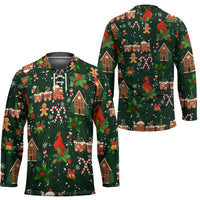 Love Cardinal Xmas Christmas Hockey Jersey Xmas Holiday Patterns - Wonder Print Shop