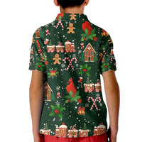 Love Cardinal Xmas Christmas Kid Polo Shirt Xmas Holiday Patterns - Wonder Print Shop