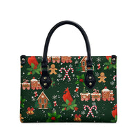 Love Cardinal Xmas Christmas Leather Bag Xmas Holiday Patterns - Wonder Print Shop
