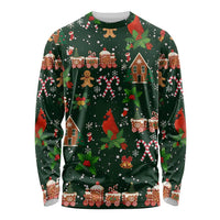 Love Cardinal Xmas Christmas Long Sleeve Shirt Xmas Holiday Patterns - Wonder Print Shop