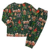Love Cardinal Xmas Christmas Pajama Set Xmas Holiday Patterns - Wonder Print Shop