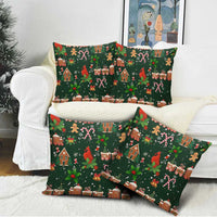 Love Cardinal Xmas Christmas Pillow Cover Xmas Holiday Patterns - Wonder Print Shop