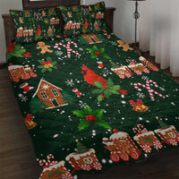 Love Cardinal Xmas Christmas Quilt Bed Set Xmas Holiday Patterns - Wonder Print Shop