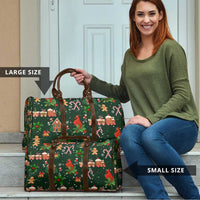 Love Cardinal Xmas Christmas Travel Bag Xmas Holiday Patterns - Wonder Print Shop