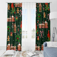 Love Cardinal Xmas Christmas Window Curtain Xmas Holiday Patterns - Wonder Print Shop