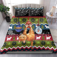 Cat Hanging on Xmas Tree Christmas Bedding Set Xmas Holiday Patterns - Wonder Print Shop