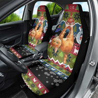 Cat Hanging on Xmas Tree Christmas Car Seat Cover Xmas Holiday Patterns - Wonder Print Shop