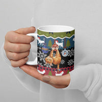 Cat Hanging on Xmas Tree Christmas Ceramic Mug Xmas Holiday Patterns - Wonder Print Shop