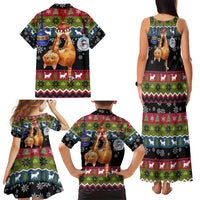 Cat Hanging on Xmas Tree Christmas Family Matching Tank Maxi Dress and Hawaiian Shirt Xmas Holiday Patterns - Wonder Print Shop