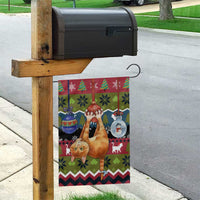 Cat Hanging on Xmas Tree Christmas Garden Flag Xmas Holiday Patterns - Wonder Print Shop