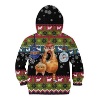 Cat Hanging on Xmas Tree Christmas Kid Hoodie Xmas Holiday Patterns - Wonder Print Shop