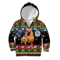 Cat Hanging on Xmas Tree Christmas Kid Hoodie Xmas Holiday Patterns - Wonder Print Shop