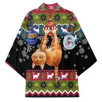 Cat Hanging on Xmas Tree Christmas Kimono Xmas Holiday Patterns - Wonder Print Shop