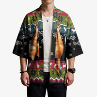 Cat Hanging on Xmas Tree Christmas Kimono Xmas Holiday Patterns - Wonder Print Shop