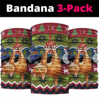 Cat Hanging on Xmas Tree Christmas Neck Gaiter Xmas Holiday Patterns - Wonder Print Shop