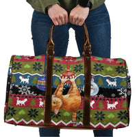 Cat Hanging on Xmas Tree Christmas Travel Bag Xmas Holiday Patterns - Wonder Print Shop