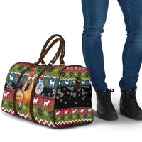 Cat Hanging on Xmas Tree Christmas Travel Bag Xmas Holiday Patterns - Wonder Print Shop