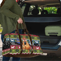 Cat Hanging on Xmas Tree Christmas Travel Bag Xmas Holiday Patterns - Wonder Print Shop