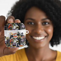 Black History Fight Like A Girl AirPods Case African Feminist Icons and Bold Retro Art Style - Wonder Print Shop