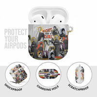 Black History Fight Like A Girl AirPods Case African Feminist Icons and Bold Retro Art Style - Wonder Print Shop