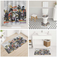 Black History Fight Like A Girl Bathroom Set African Feminist Icons and Bold Retro Art Style - Wonder Print Shop