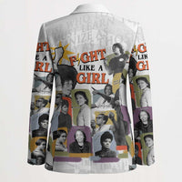 Black History Fight Like A Girl Blazer African Feminist Icons and Bold Retro Art Style - Wonder Print Shop