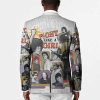 Black History Fight Like A Girl Blazer African Feminist Icons and Bold Retro Art Style - Wonder Print Shop