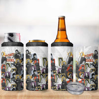 Black History Fight Like A Girl 4 in 1 Can Cooler Tumbler African Feminist Icons and Bold Retro Art Style - Wonder Print Shop