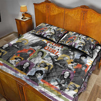 Black History Fight Like A Girl Quilt Bed Set African Feminist Icons and Bold Retro Art Style - Wonder Print Shop