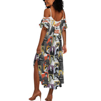 Black History Fight Like A Girl Summer Maxi Dress African Feminist Icons and Bold Retro Art Style - Wonder Print Shop