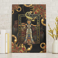 Serket Ancient Egyptian Canvas Wall Art with Canopic Jars and Scorpion Motif in Protection
