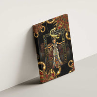 Serket Ancient Egyptian Canvas Wall Art with Canopic Jars and Scorpion Motif in Protection