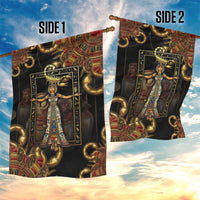 Serket Ancient Egyptian Garden Flag with Canopic Jars and Scorpion Motif in Protection