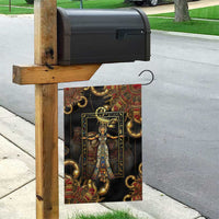 Serket Ancient Egyptian Garden Flag with Canopic Jars and Scorpion Motif in Protection