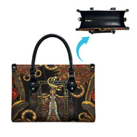 Serket Ancient Egyptian Leather Bag with Canopic Jars and Scorpion Motif in Protection