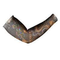 Serket Egyptian Arm Sleeves Jeweled Scorpion and Cobweb Motif in Mystical Egyptian