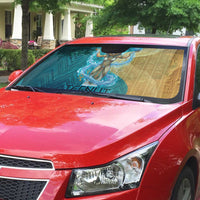 Tefnut Ancient Egyptian Auto Sun Shade with Water Drop and Lion Symbol