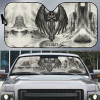 Nekhbet Egyptian Auto Sun Shade Vulture Goddess Mother of Protection Wings Claws Desert