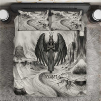 Nekhbet Egyptian Bedding Set Vulture Goddess Mother of Protection Wings Claws Desert