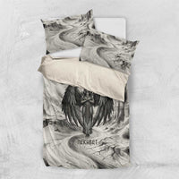 Nekhbet Egyptian Bedding Set Vulture Goddess Mother of Protection Wings Claws Desert
