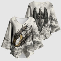 Nekhbet Egyptian Kimono Sleeve Blouse Vulture Goddess Mother of Protection Wings Claws Desert